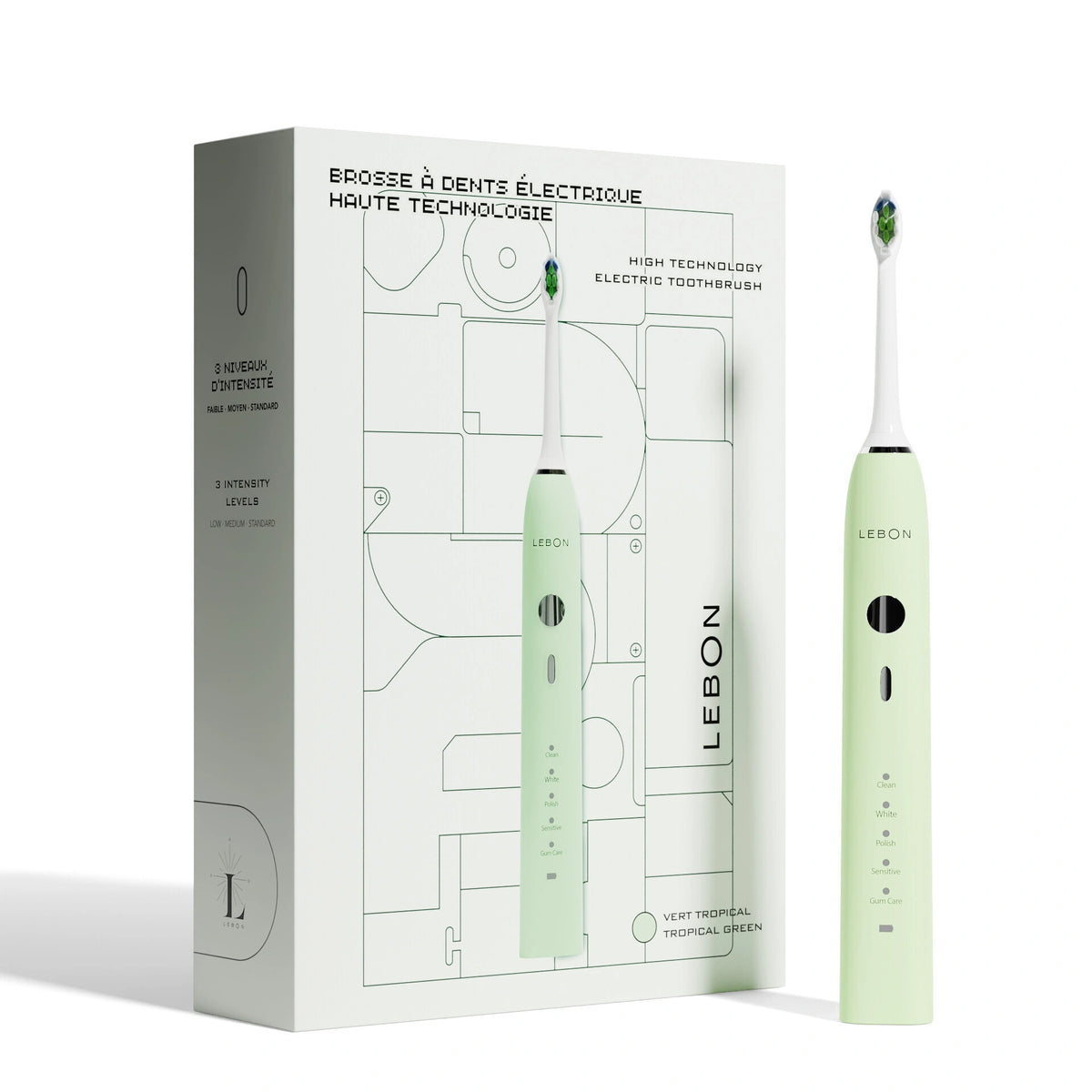 BROSSE À DENTS ÉLECTRIQUE: VERT TROPICAL
